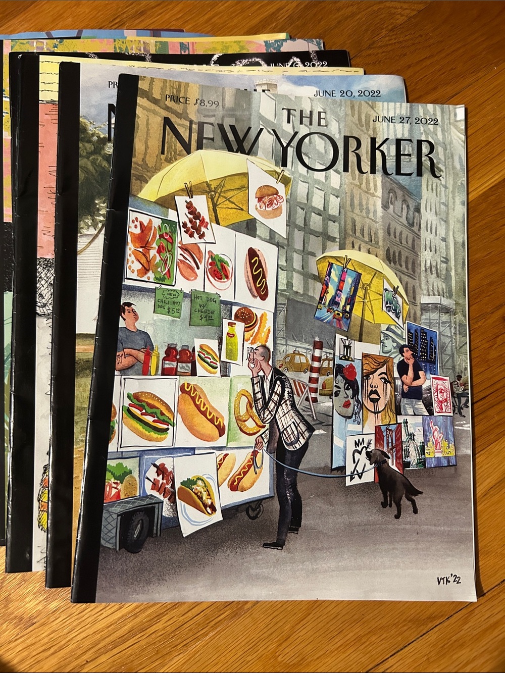 The New Yorker Magazine Bundle - Colorful City Market Cover